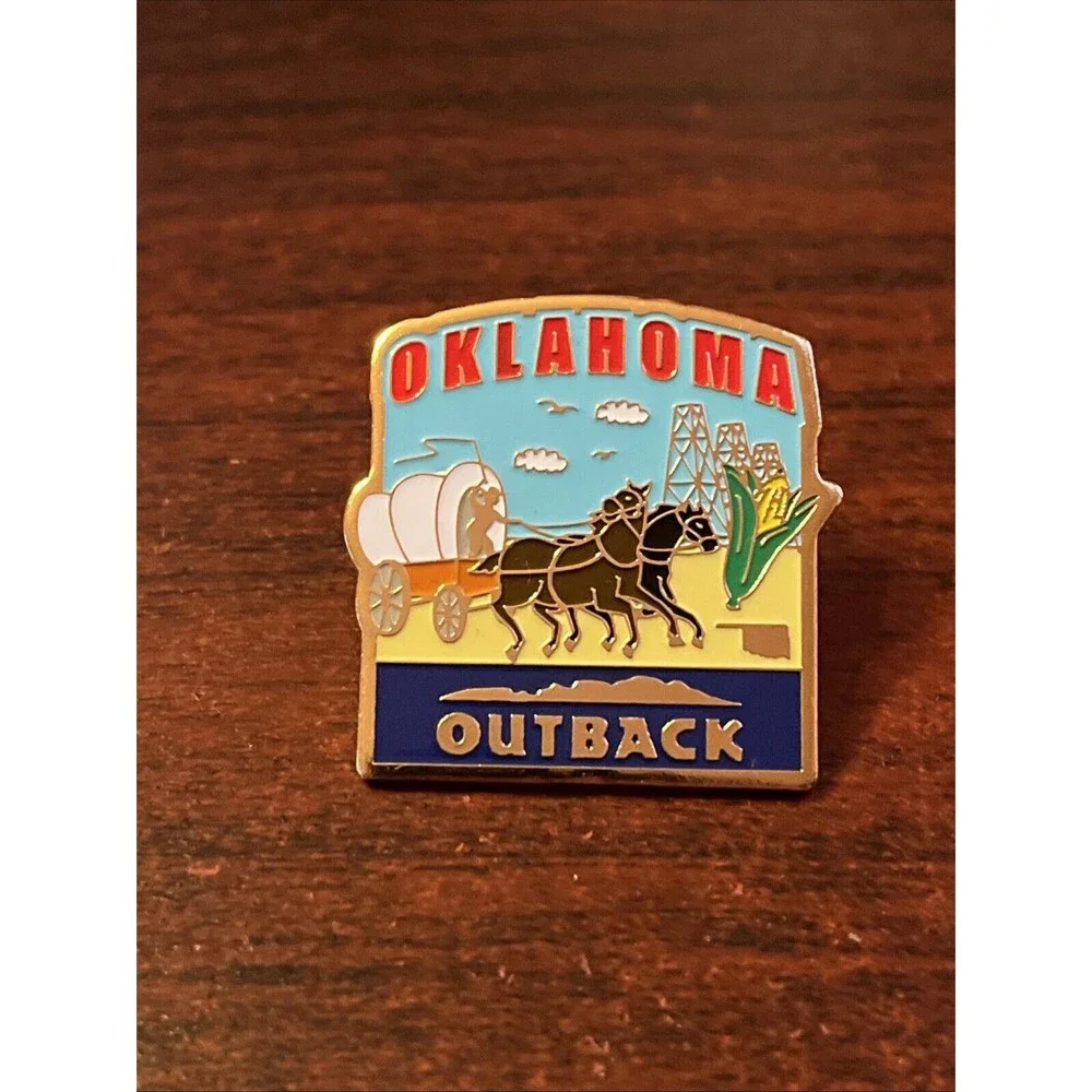 Outback Steakhouse 50 States Oklahoma Lapel‎ Hat Pin